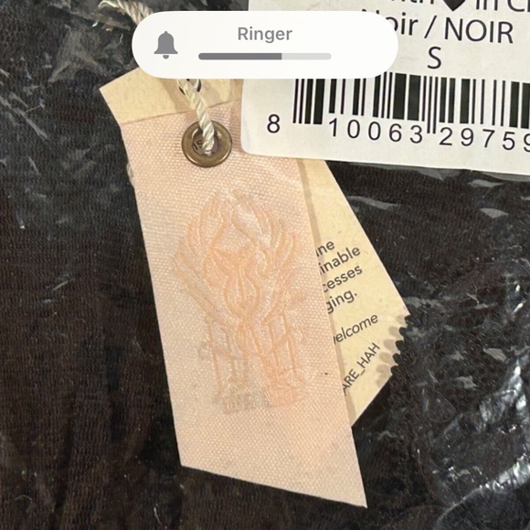 We Are HAH U Up Bodysuit Noir/Black Size S - NWT - Picture 10 of 10